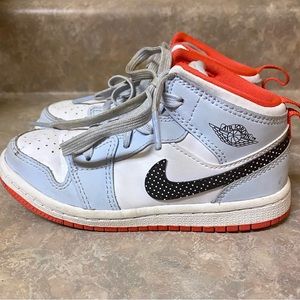 Nike Air Jordan Little Girls Shoes Size 9c Blue and Pink